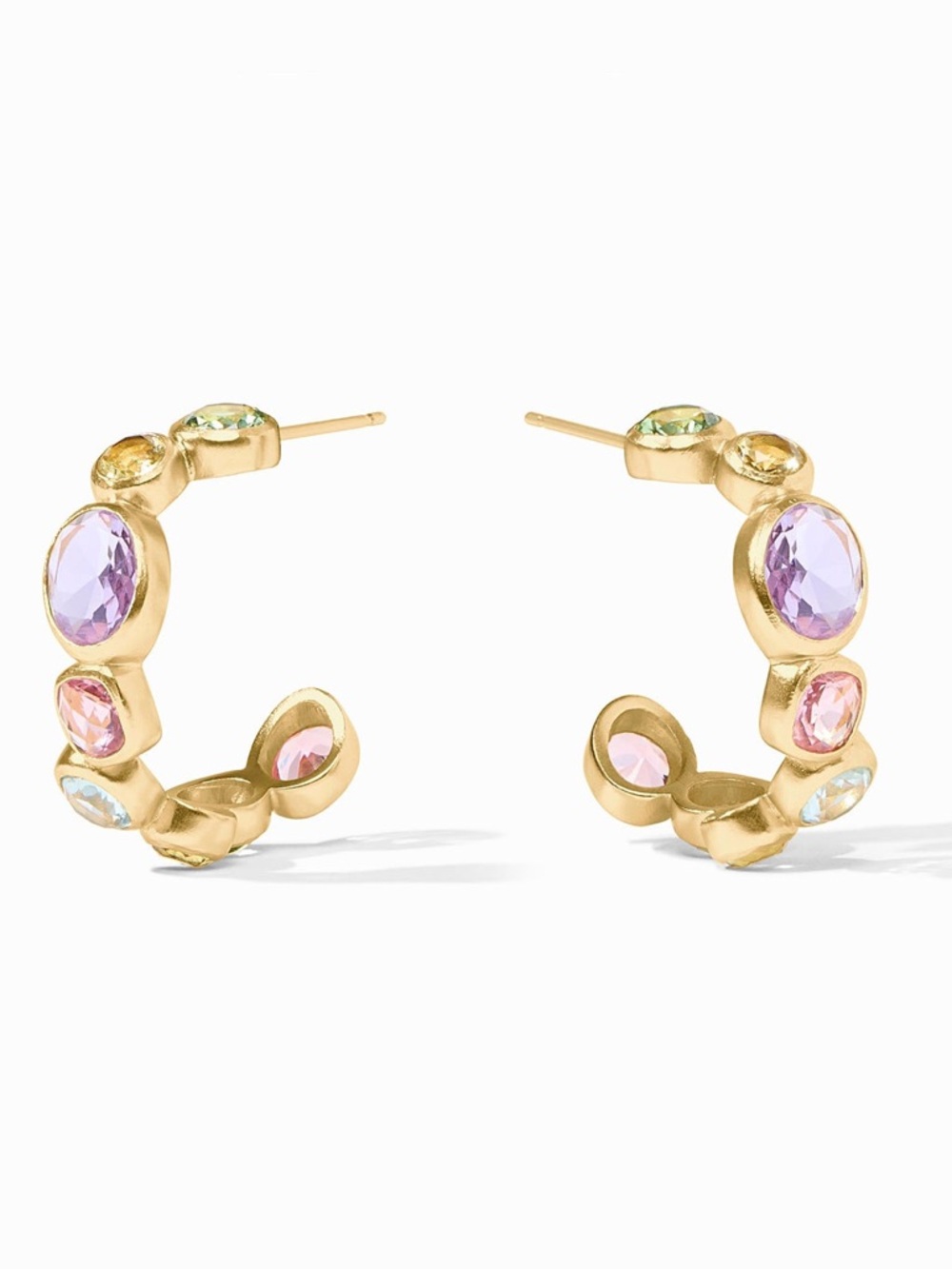 NWOT Julie Vos Kaleidoscopes Medium Hoop Earrings